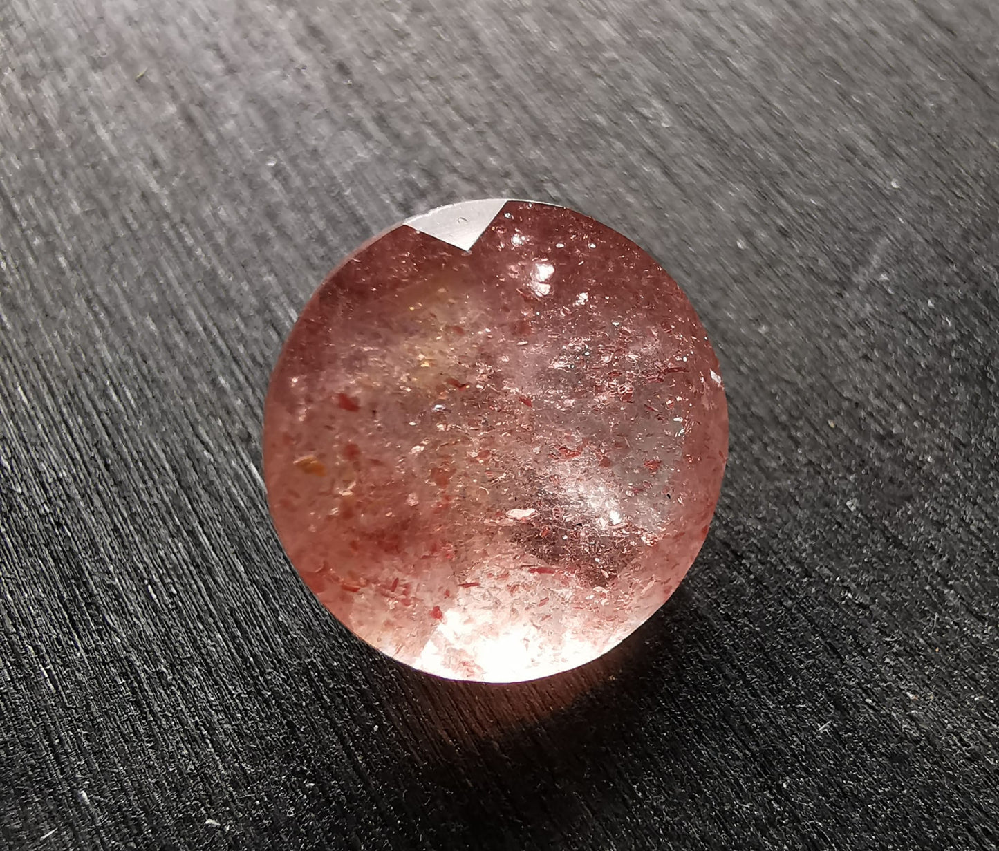 Quarzo Strawberry taglio rotondo 4,84 ct