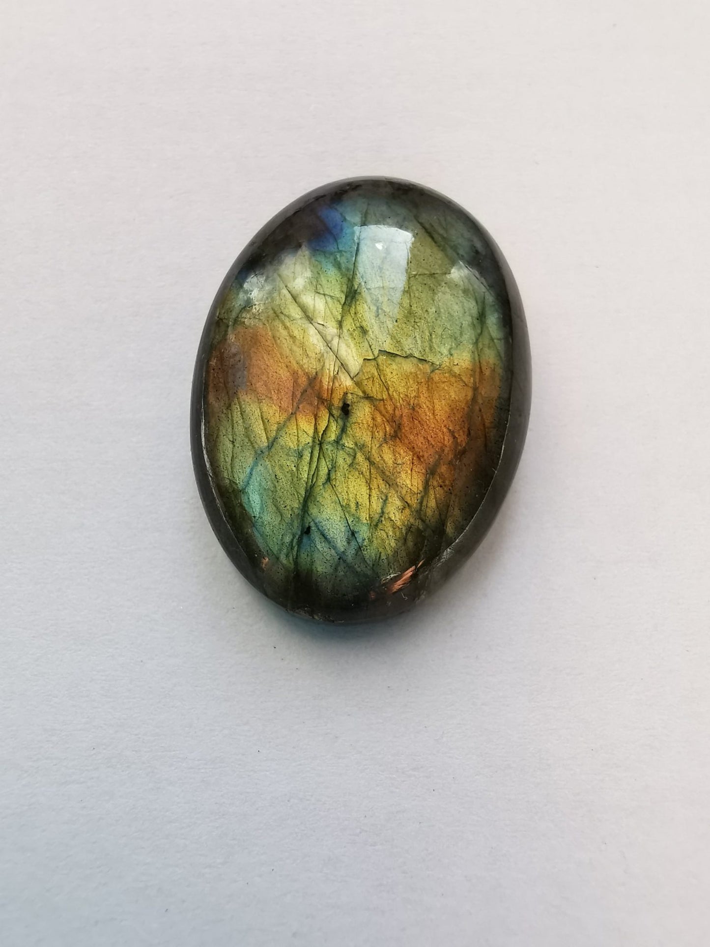 Labradorite taglio ovale cabochon 36,85 ct