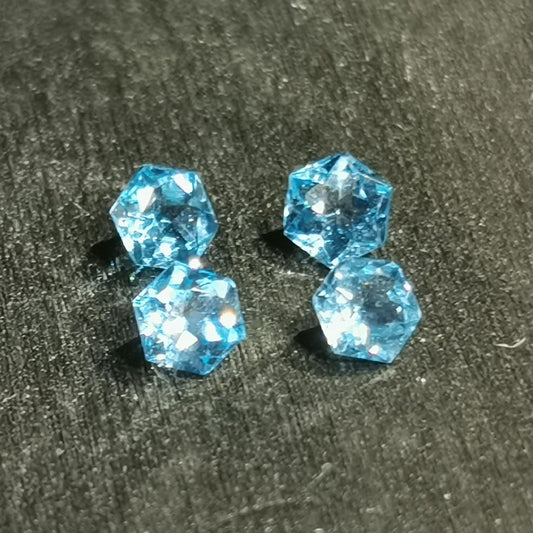 Lotto di 4 topazi taglio esagonale 1,52 ct