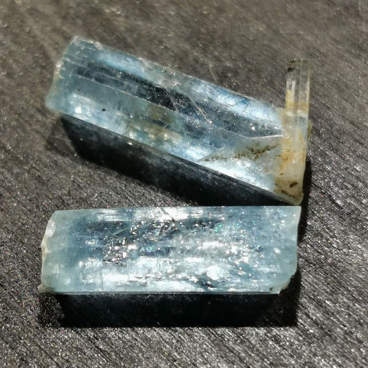 Coppia di Acquamarine grezze 5,92 ct