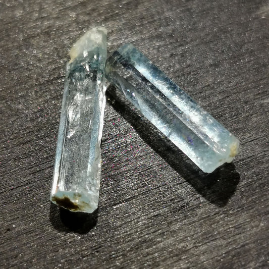 Coppia di Acquamarine grezze 5,12 ct