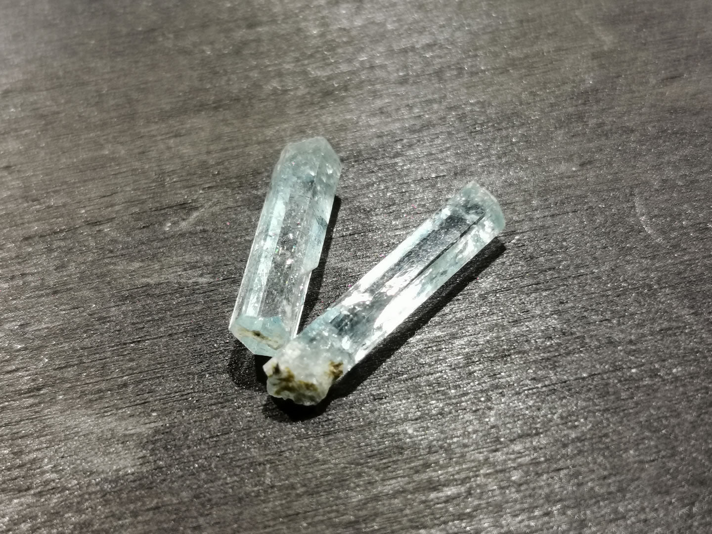 Coppia di Acquamarine grezze 5,12 ct