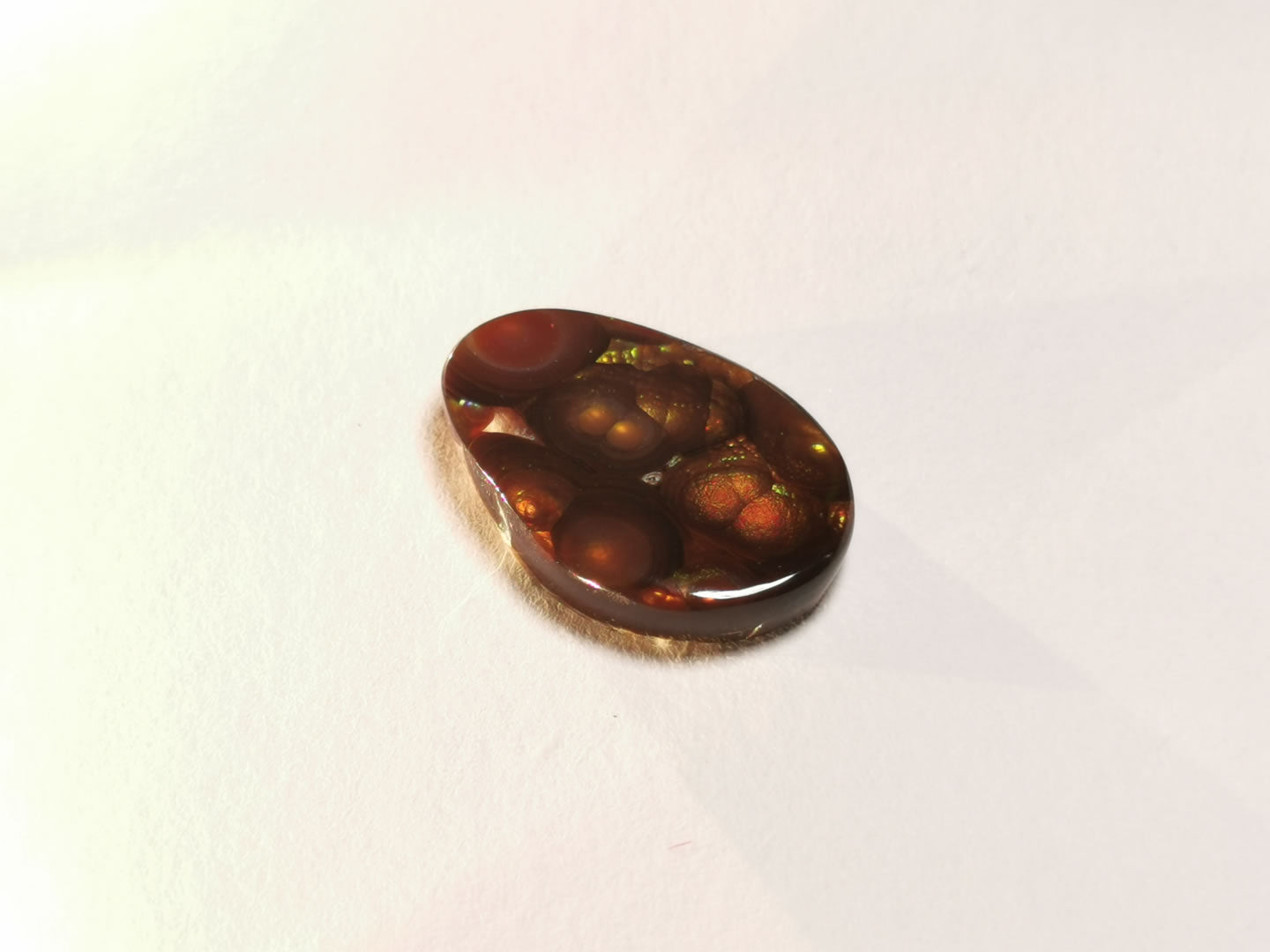 Agata di Fuoco taglio cabochon fancy 16,27 ct