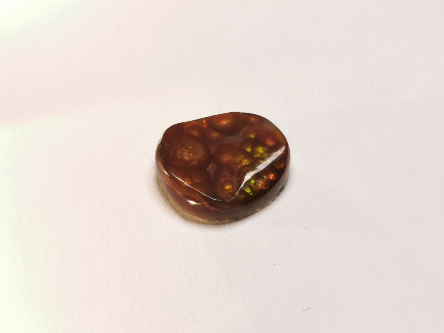 Agata di Fuoco taglio cabochon fancy 14,42 ct