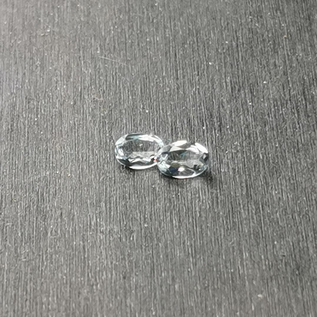 Coppia di Acquamarine taglio ovale 0,63 ct totali